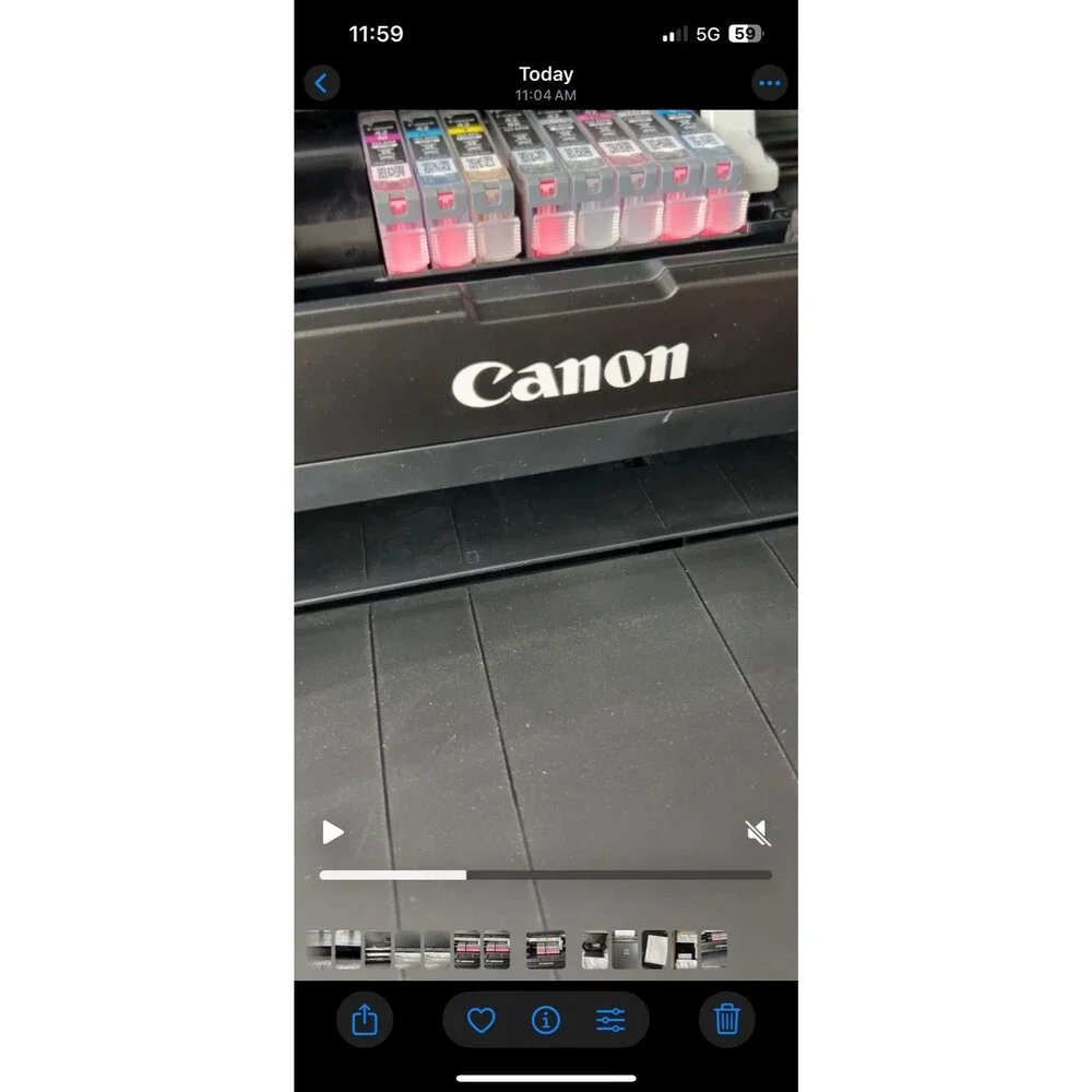 Canon PIXMA PRO-100 Inkjet Color Digital Photo Printer Tested With Ink Levels